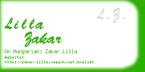 lilla zakar business card